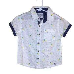 Free Planet Free Planet Short Sleeve Shirt Button Front 2T